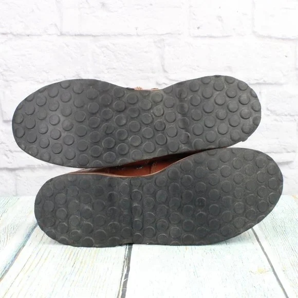 *Vintage LL Bean Fly Fishing Brown Leather Angling Felt Bottom Boots 9 Inch - Picture 9 of 10